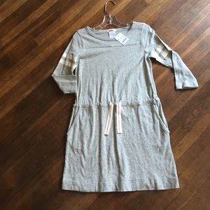 NWT Crewcuts knit light grey dress
